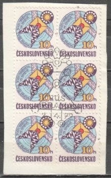 2375 - větší celek 6 známek - svisle ● - 1979